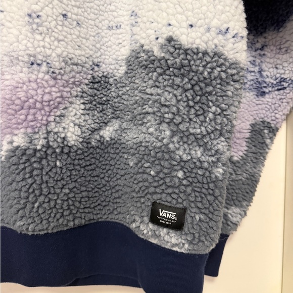 VANS - Overlook Sherpa Crew Sweatshirt - size M - blue - Picture 4 of 10